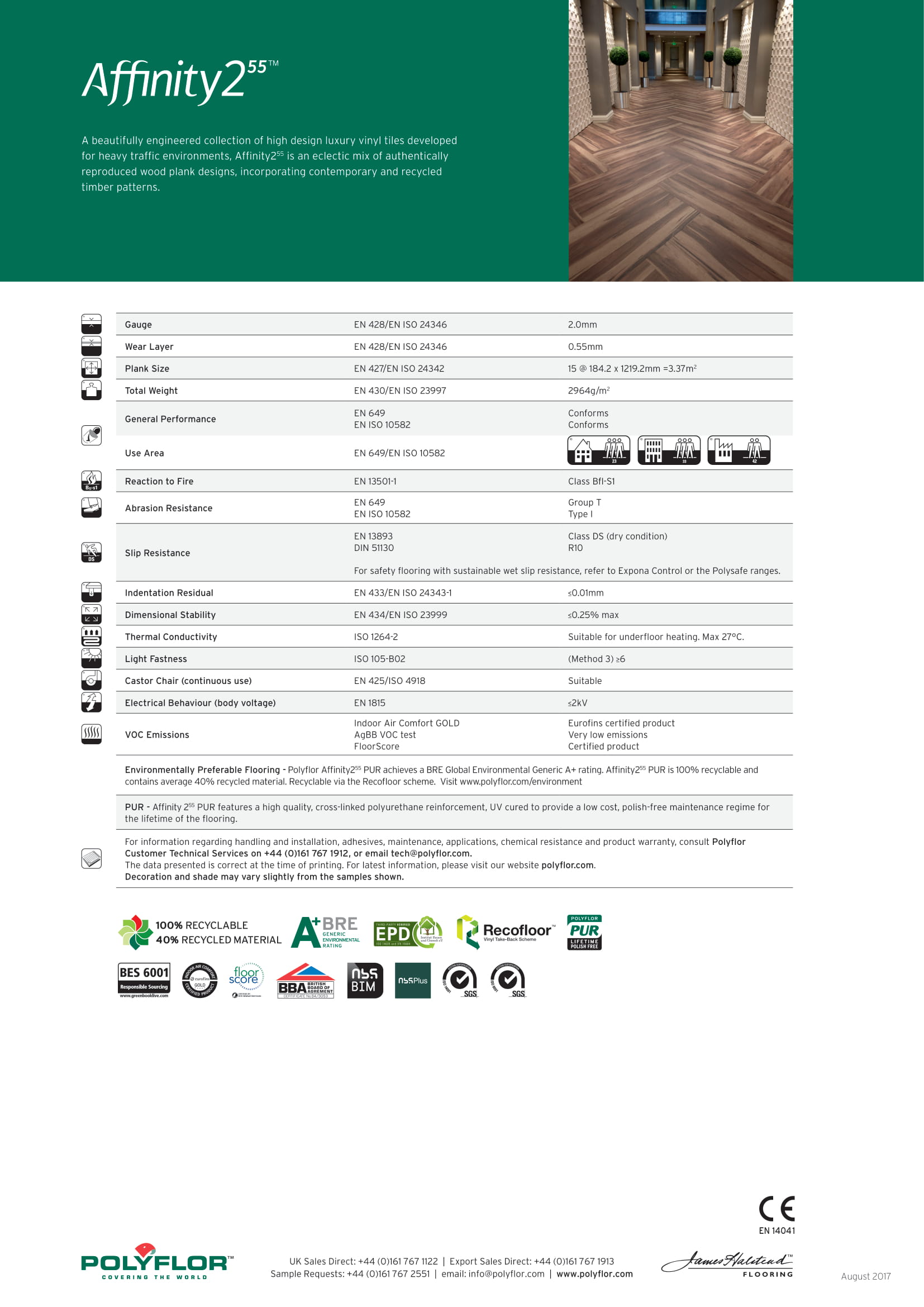 Affinity255 - Cross Sawn Timber Specs